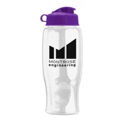 Promotional Poly-Pure - 27 Oz Transparent Bottle - Flip Lid -cup shop v5 128