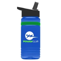 Promotional 20 Oz Stripe - Flip Straw Lid -cup shop v5 149