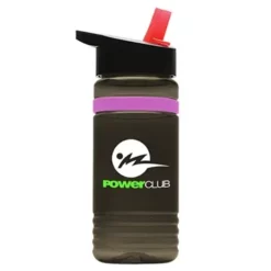 Promotional 20 Oz Stripe - Flip Straw Lid -cup shop v5 150