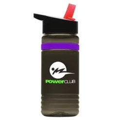 Promotional 20 Oz Stripe - Flip Straw Lid -cup shop v5 154