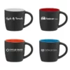 Promotional Zanzibar - 12 Oz Matte Black Ceramic Mug With ColorPop -cup shop v5 214
