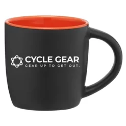 Promotional Zanzibar - 12 Oz Matte Black Ceramic Mug With ColorPop -cup shop v5 216