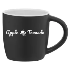 Promotional Zanzibar - 12 Oz Matte Black Ceramic Mug With ColorPop -cup shop v5 218