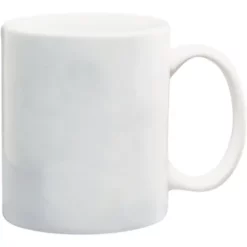 Promotional 1 Color Ceramic White C Mug -cup shop v5 261