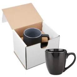 Prime Promotional 15 Oz Bistro Style Ceramic Mug Gift Set -cup shop v5 301