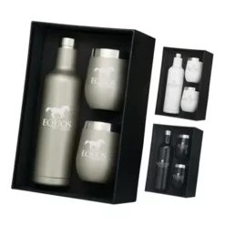 Promotional Bliss Wine Bottle & 2 Tumbler Gift Set