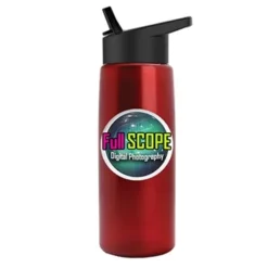 Promotional Digital Metalike Flair Bottle - Flip Straw Lid -cup shop v6 130