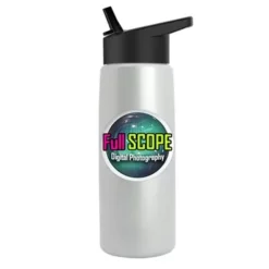 Promotional Digital Metalike Flair Bottle - Flip Straw Lid -cup shop v6 132