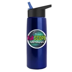 Promotional Digital Metalike Flair Bottle - Flip Straw Lid -cup shop v6 134