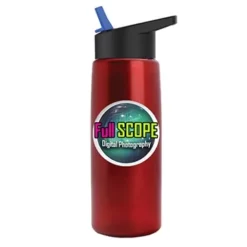 Promotional Digital Metalike Flair Bottle - Flip Straw Lid -cup shop v6 136
