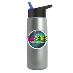 Promotional Digital Metalike Flair Bottle - Flip Straw Lid -cup shop v6 137