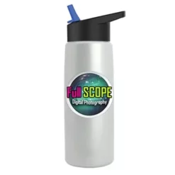 Promotional Digital Metalike Flair Bottle - Flip Straw Lid -cup shop v6 138