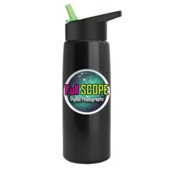 Promotional Digital Metalike Flair Bottle - Flip Straw Lid -cup shop v6 139