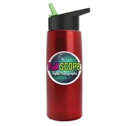 Promotional Digital Metalike Flair Bottle - Flip Straw Lid -cup shop v6 142