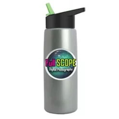 Promotional Digital Metalike Flair Bottle - Flip Straw Lid -cup shop v6 143