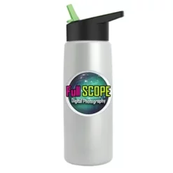 Promotional Digital Metalike Flair Bottle - Flip Straw Lid -cup shop v6 144
