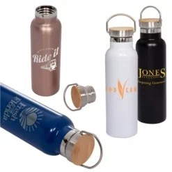 Prime Promotional 20 Oz Vacuum Bottle With Bamboo Lid