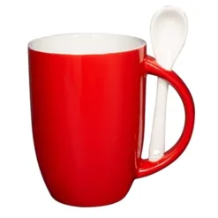Prime Promotional 12 Oz Ceramic Mug With Spoon -cup shop v6 305