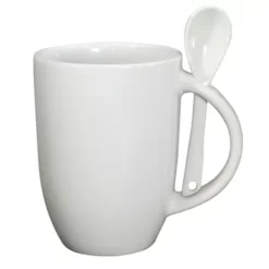 Prime Promotional 12 Oz Ceramic Mug With Spoon -cup shop v6 306