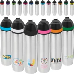Promotional 20 Oz Persona® Wave Vacuum Water Bottle