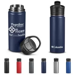 Prime Promotional Columbia 18 Oz Double-Wall Vacuum Bottle With Sip-Thru Top