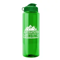 Promotional The Guzzler - 32 Oz Transparent Bottle - Flip Lid -cup shop v6 84