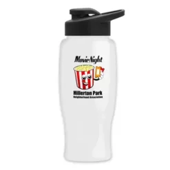 Promotional Poly-Pure - 27 Oz Bottle - Drink-Thru Lid - Digital -cup shop v7 159