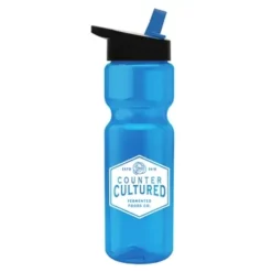 Promotional 28 Oz Transparent Bottle -Flip Straw Lid -cup shop v7 170