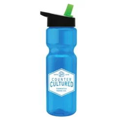 Promotional 28 Oz Transparent Bottle -Flip Straw Lid -cup shop v7 171