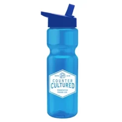 Promotional 28 Oz Transparent Bottle -Flip Straw Lid -cup shop v7 173