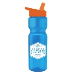 Promotional 28 Oz Transparent Bottle -Flip Straw Lid -cup shop v7 175