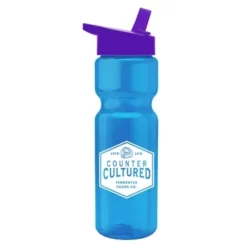 Promotional 28 Oz Transparent Bottle -Flip Straw Lid -cup shop v7 177