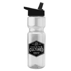 Promotional 28 Oz Transparent Bottle -Flip Straw Lid -cup shop v7 179