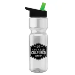 Promotional 28 Oz Transparent Bottle -Flip Straw Lid -cup shop v7 181