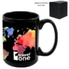 Promotional 15 Oz Full Color Black Stoneware Magna Mug -cup shop v7 262
