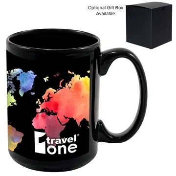 Promotional 15 Oz Full Color Black Stoneware Magna Mug 3 Promotional 15 Oz Full Color Black Stoneware Magna Mug