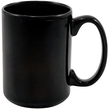 Promotional 15 Oz Full Color Black Stoneware Magna Mug 4 Promotional 15 Oz Full Color Black Stoneware Magna Mug - Image 2