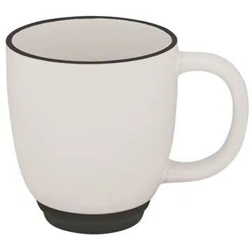 Bic Promotional 14 Oz Two-Tone C-Handle Glossy Ceramic Bistro Coffee Mug 4 Bic Promotional 14 Oz Two-Tone C-Handle Glossy Ceramic Bistro Coffee Mug - Image 2
