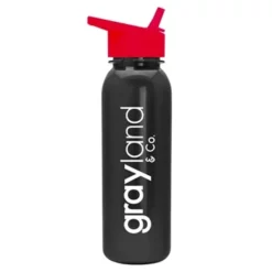 Promotional Terrain - 24 Oz Metalike Bottle - Flip Straw Lid -cup shop v8 127