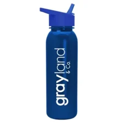 Promotional Terrain - 24 Oz Metalike Bottle - Flip Straw Lid -cup shop v8 133