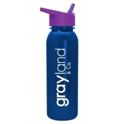 Promotional Terrain - 24 Oz Metalike Bottle - Flip Straw Lid -cup shop v8 136