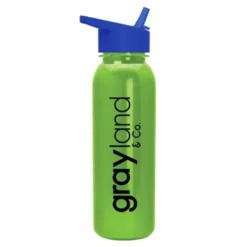 Promotional Terrain - 24 Oz Metalike Bottle - Flip Straw Lid -cup shop v8 141