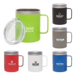 Promotional Camper 14 Oz Double Wall, Vacuum Mug W/ Copper Lining