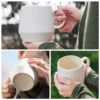 Promotional 16 Oz Verona Ceramic Mug - Matte Ivory -cup shop v9 73