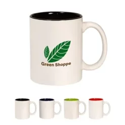 Prime Promotional 11 Oz Two Tone C-Handle Mug